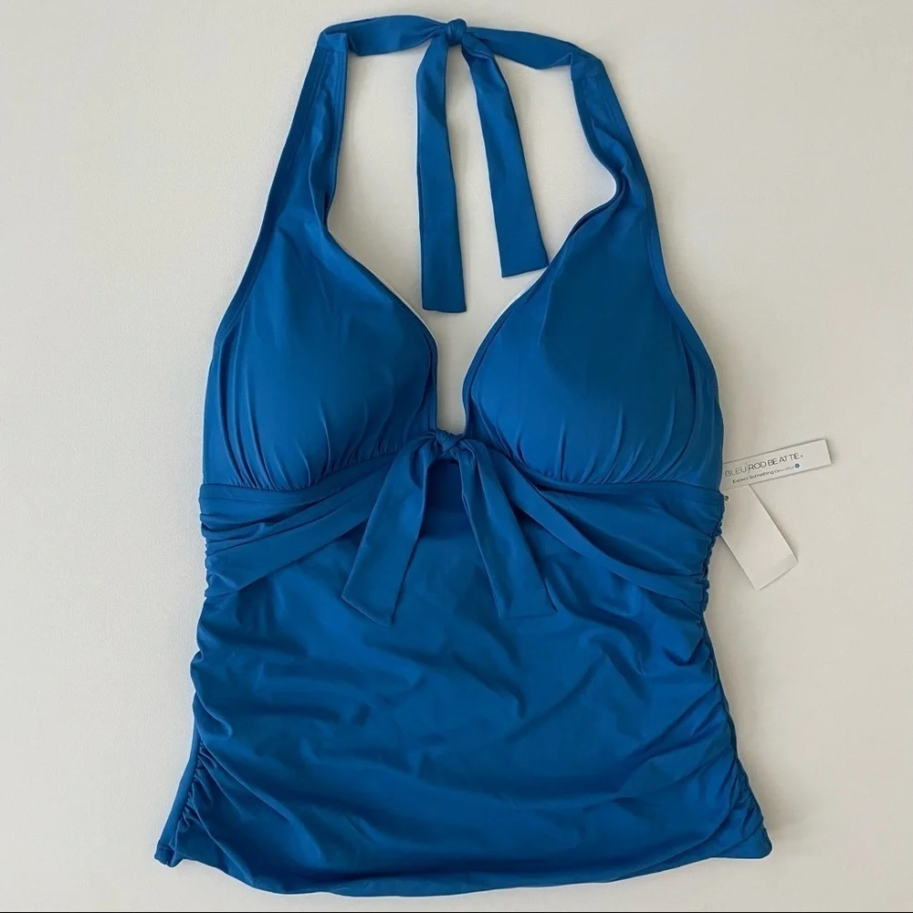 Bleu Rod Beattie Blue Tankini Top Size 12 Women